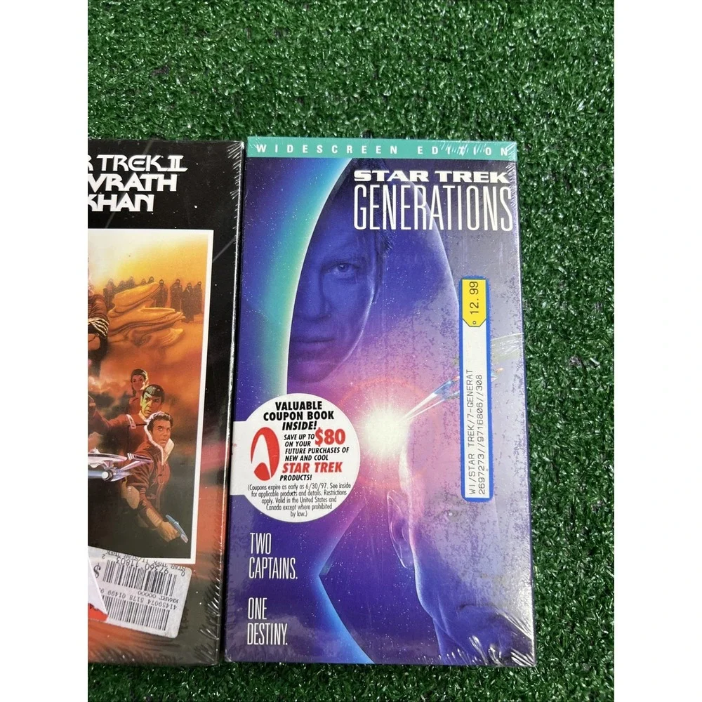 Star Trek Lot Of 2 VHS Tapes Generations &‎ The Wrath Of Khan New Sealed